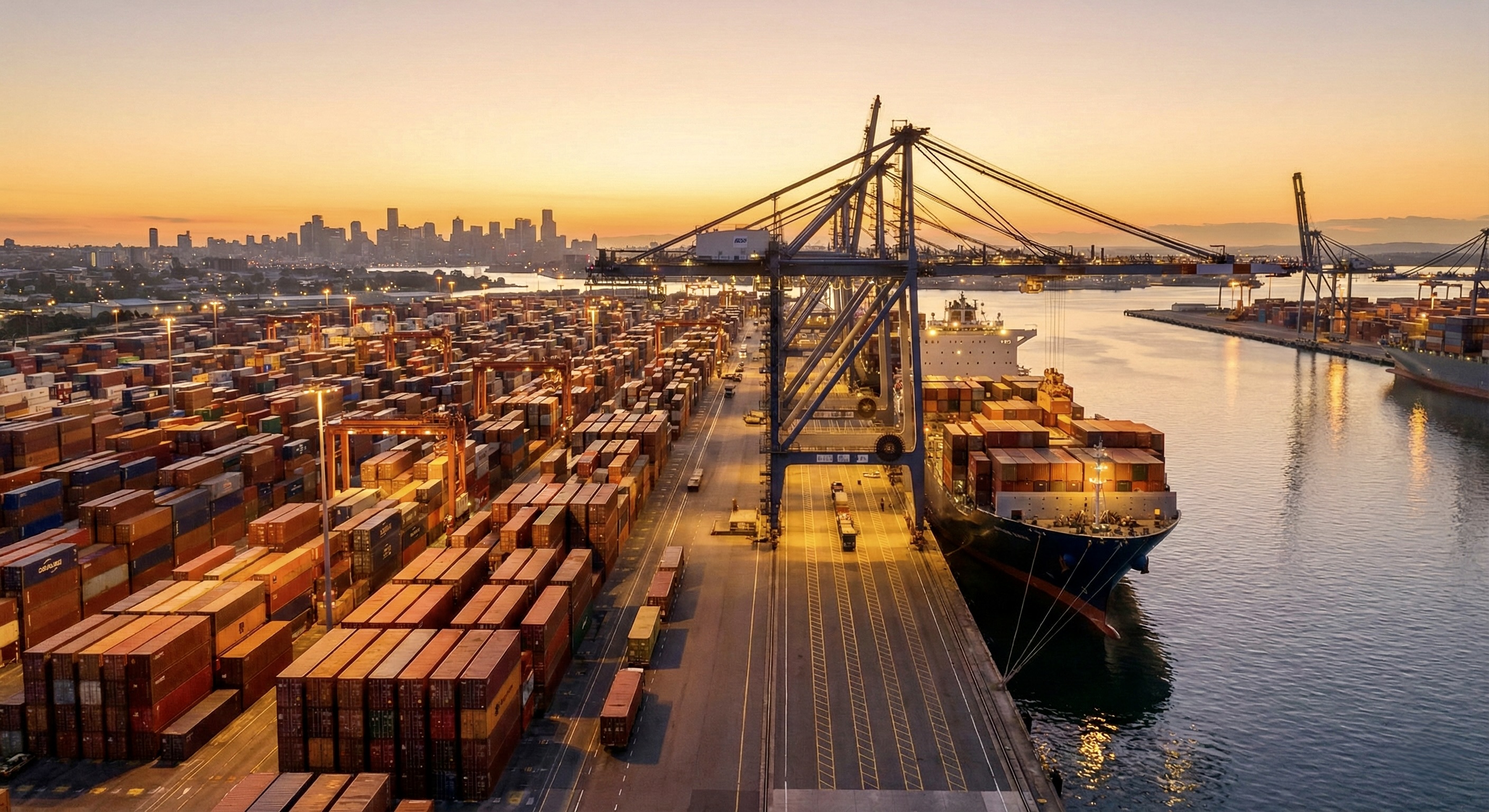 Trade logistics background